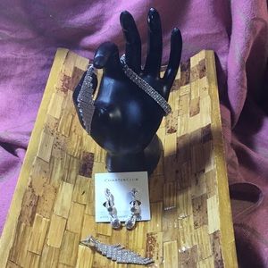 Charter Club earrings and bracelet set